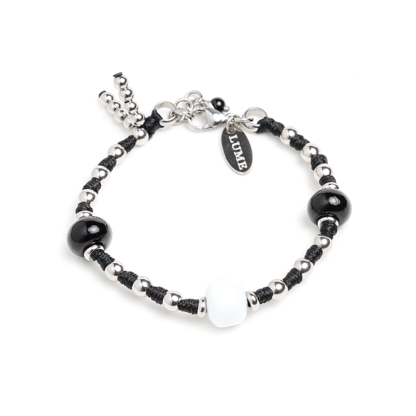 Tre Perle Acciaio Nero