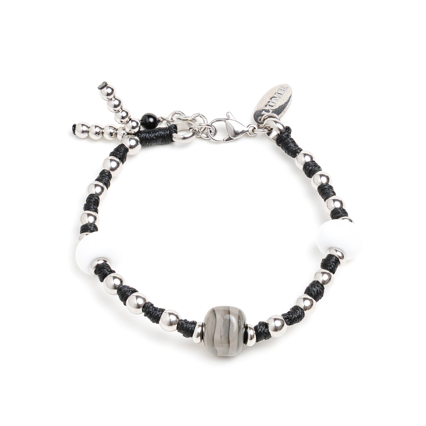 Tre Perle Acciaio Bianco