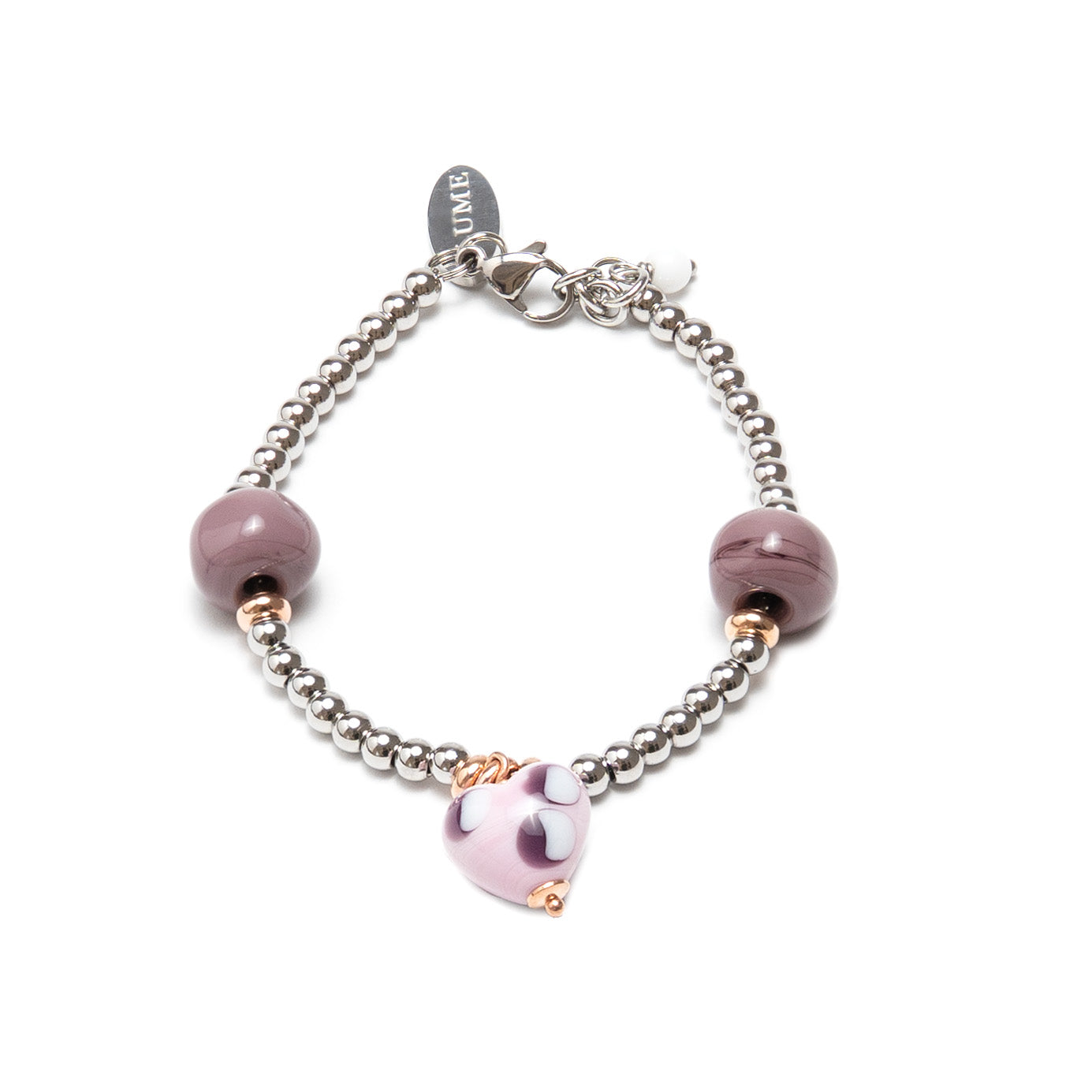 Acciaio e Cuore Rosa