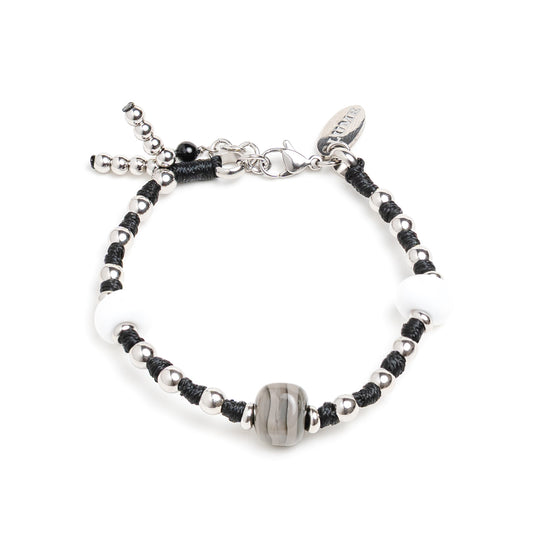 Tre Perle Acciaio Bianco