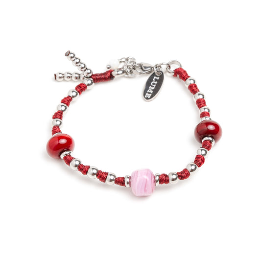 Tre Perle Acciaio Rosso